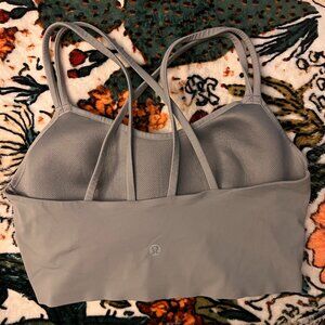 Lululemon Free to Be Serene Longline Bra (Size 8) – Light Gray